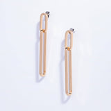 18k gold-plated Copper Paperclip Drop Earrings