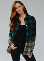 Green & Black Plaid Flannel