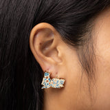 Floral Cats Earrings - Cat Lover Gift