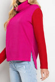 CT8438-Color Block Sweater