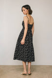 Sunday Dot Shirred Waist Sleeveless Dress