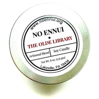"The Olde Library" Artisanal Soy Candle: 4 oz.