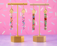 Birthday Candle Earrings: Confetti Dots