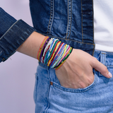 Chelsea 18 Strand Luxe Beaded Stretch Bracelet Set Multicolor Wholesale