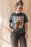 See the good flower | vintage navy crop