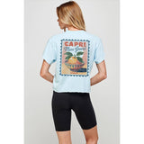 CAPRI ITALY VINTAGE  GRAPHIC  VINTAGE GRAPHIC CROP TOP