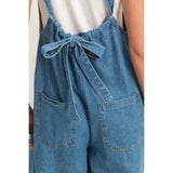 Denim Adjustable Strap Jumpsuit