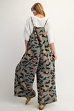 Camouflage Printed Washed Jumpsuit