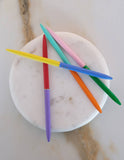 Slim Pen, Set of Four | Duo-Tone Classic Rainbow