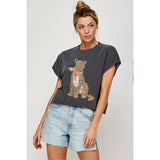 CHEETAH GRAPHIC CROP TOP