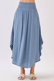 Smocked Waist Flowy Skirt - VNS16762
