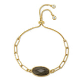 Oval Stone Pulley Bracelet