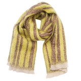 Soft Chunky Abstract/Geometric Lines Fleece Scarf (8 colors)