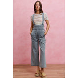 LOW NECKDROP OVERFIT DENIM JUMPSUIT