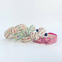 Western Boho Embellished Woven Knot Headband