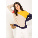 Colorblocked Knit Sweater