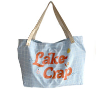 Lake Crap Tote Bag (Large Tote, Oversized Tote, Funny)