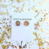 Sophie Studs - Gold Sparkle // Jewelry, Earrings, Holiday
