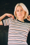 Stripe A |  Women's Fitted Ringer