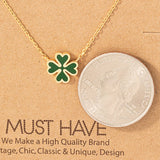 Green Clover Charm Necklace: G