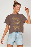 TIGERS  VINTAGE GRAPHIC CROP TOP