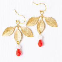 Three leaf Dangle earrings