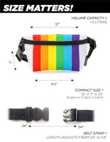 83357: Fanny Pack | Small Ultra-Slim | PRIDE Rainbow Stripe