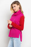 CT8438-Color Block Sweater