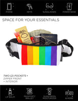 83357: Fanny Pack | Small Ultra-Slim | PRIDE Rainbow Stripe