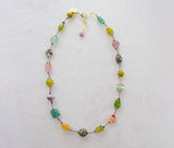 Muted Muticolor Beaded Necklace