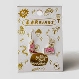 Dolly Earrings: Cowboy Boot & Cassette Tape Earrings