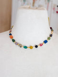 Jewel Tone Beaded Necklace