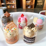 Vanilla Ice Cream Candle 8 oz - Realistic Dessert Candle