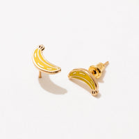 Banana Enamel Stud Earrings