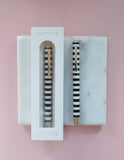 Rollerball Luxe Pen | Black & White Stripe