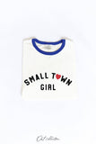 SMALL TOWN GIRL Ringer Graphic Top