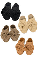 C.C Faux Suede Bow Slippers