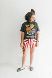 Joy wildflower | pepper comfort colors boxy cropped tee