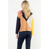 Long Sleeve Pattern Knit Sweater