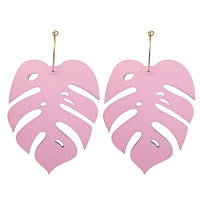 Statement Monstera Hoop Earrings
