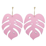 Statement Monstera Hoop Earrings