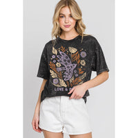 LOVE N PEACE MINERAL GRAPHIC TEE
