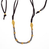 Stone & Leather Necklace