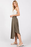 Smocked Waist Flowy Skirt - VNS16762