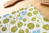 *NEW Spring Nasturtium Kitchen Towel, Natural Cotton