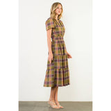 Short Sleeve Tiered Maxi Dress
