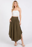 Smocked Waist Flowy Skirt - VNS16762