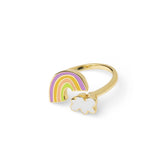 Adjustable Ring - Rainbow Cloud