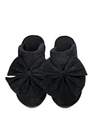 C.C Faux Suede Bow Slippers