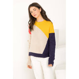 Colorblocked Knit Sweater